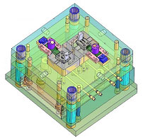 mold design 3d layout